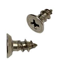 #10 X 1/2" Flat Head (Under Cut), Phillips, Tapping Screw, 316 Stainless